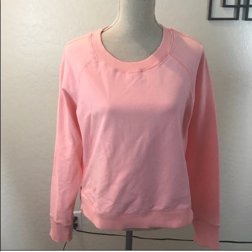 Lululemon Pink Side Zip Sweatshirt sz 10